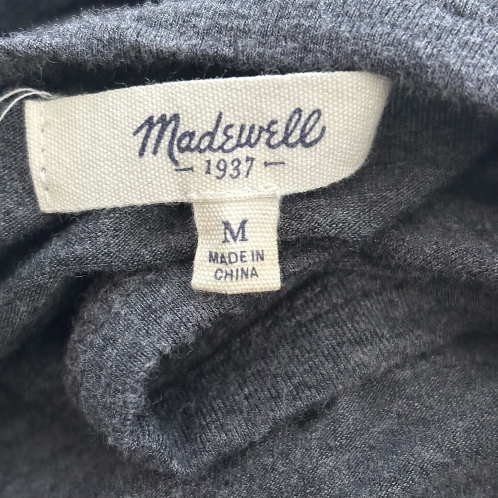 Madewell Women’s Sleeveless Racerback Heather Gray Side Slit Maxi Dress Medium - Picture 5 of 15